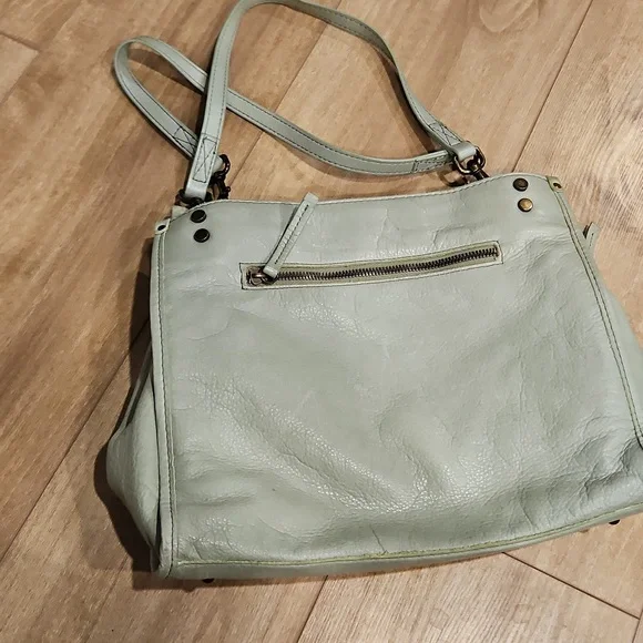 American Leather Co Green/Gray Purse - Picture 5 of 8